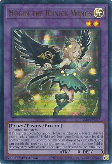 Hugin the Runick Wings - TAMA-EN037 - Ultra Rare