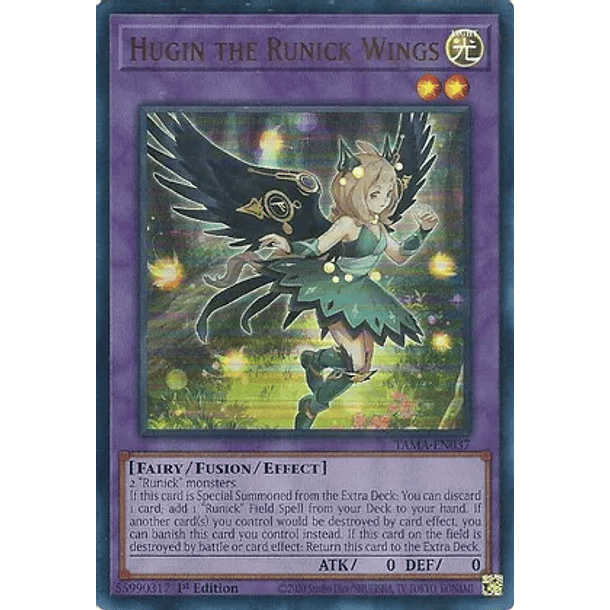 Hugin the Runick Wings - TAMA-EN037 - Ultra Rare