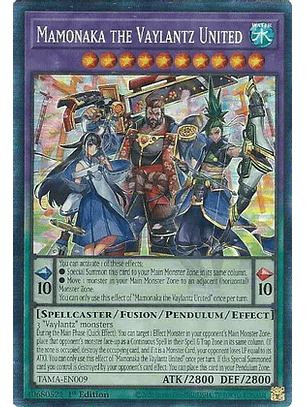 Mamonaka the Vaylantz United - TAMA-EN009 - Collectors Rare