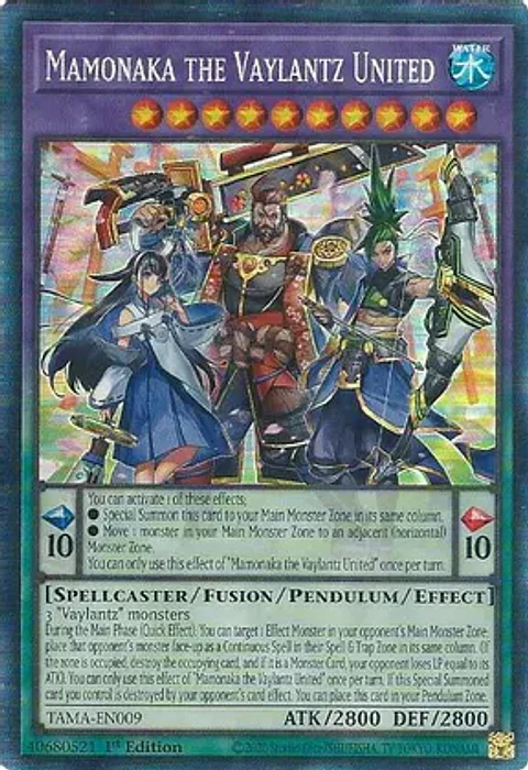 Mamonaka the Vaylantz United - TAMA-EN009 - Collectors Rare