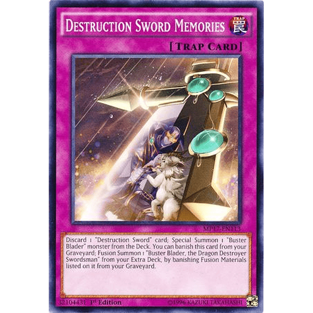Destruction Sword Memories - MP17-EN113 - Common