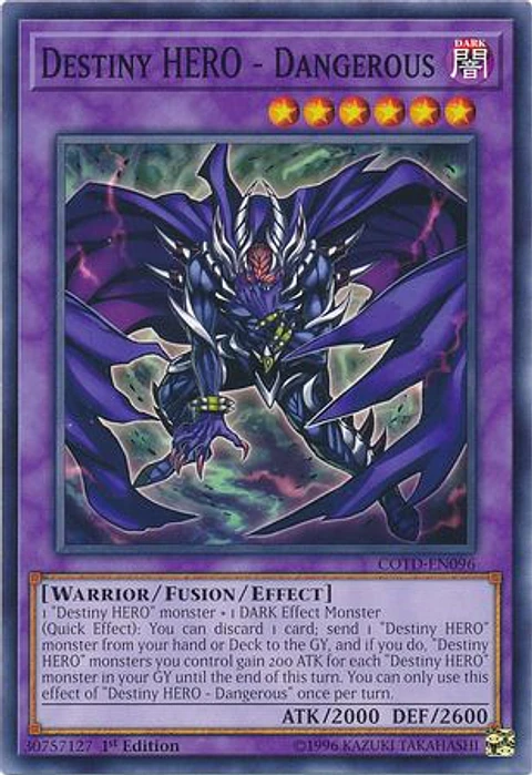 Destiny HERO - Dangerous - COTD-EN096 - Common (jugado)