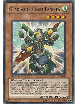 Gladiator Beast Lanista - RYMP-EN106 - Common