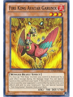 Fire King Avatar Garunix - LTGY-EN034 - Common 