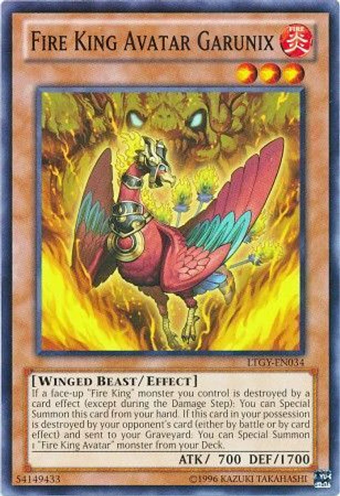Fire King Avatar Garunix - LTGY-EN034 - Common 