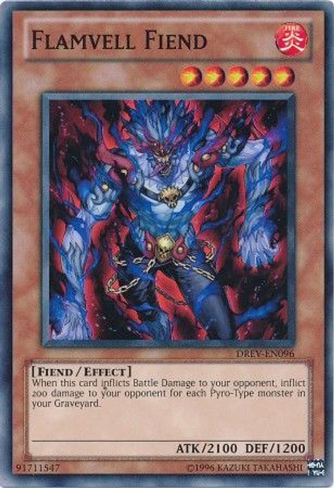 Flamvell Fiend - DREV-EN096 - Common 