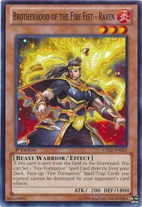 Brotherhood of the Fire Fist - Raven - CBLZ-EN022 - Common 