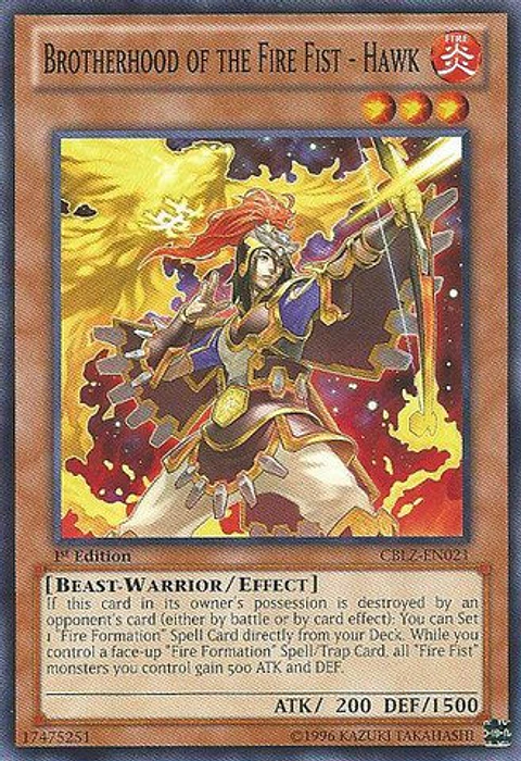 Brotherhood of the Fire Fist - Hawk - CBLZ-EN021 - Common
