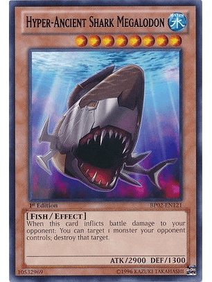Hyper-Ancient Shark Megalodon - BP02-EN121 - Rare 