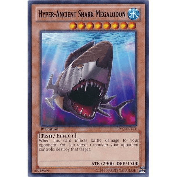 Hyper-Ancient Shark Megalodon - BP02-EN121 - Rare 