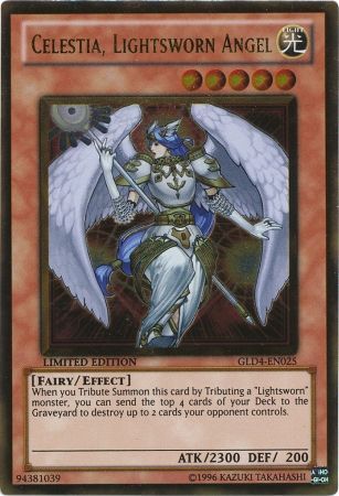Celestia, Lightsworn Angel - GLD4-EN025 - Gold Rare 1