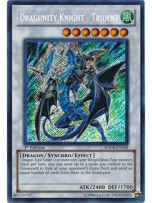 Dragunity Knight - Trident - HA04-EN028 - Secret Rare (español)