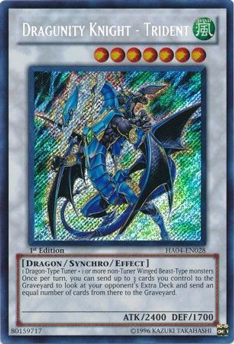 Dragunity Knight - Trident - HA04-EN028 - Secret Rare (español)