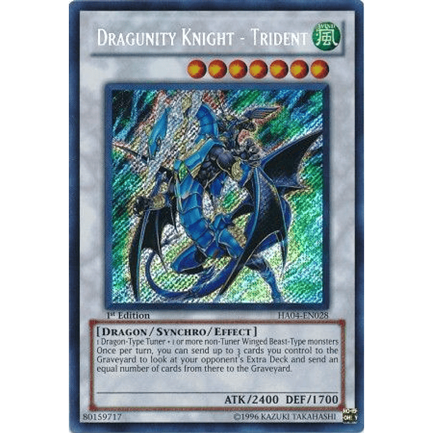 Dragunity Knight - Trident - HA04-EN028 - Secret Rare (español)
