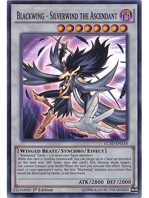 Blackwing - Silverwind the Ascendant - LC5D-EN134 - Super Rare 