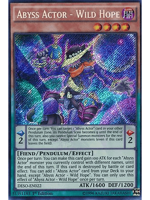 Abyss Actor - Wild Hope - DESO-EN022 - Secret Rare