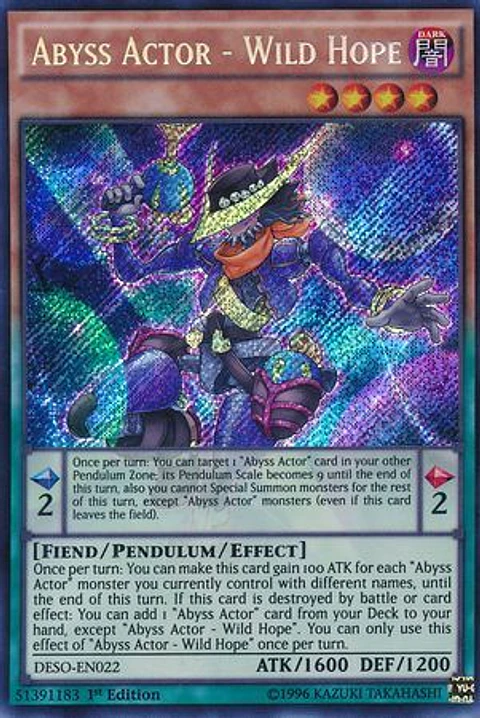 Abyss Actor - Wild Hope - DESO-EN022 - Secret Rare