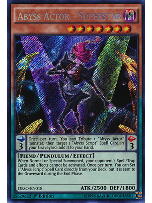 Abyss Actor - Superstar - DESO-EN018 - Secret Rare