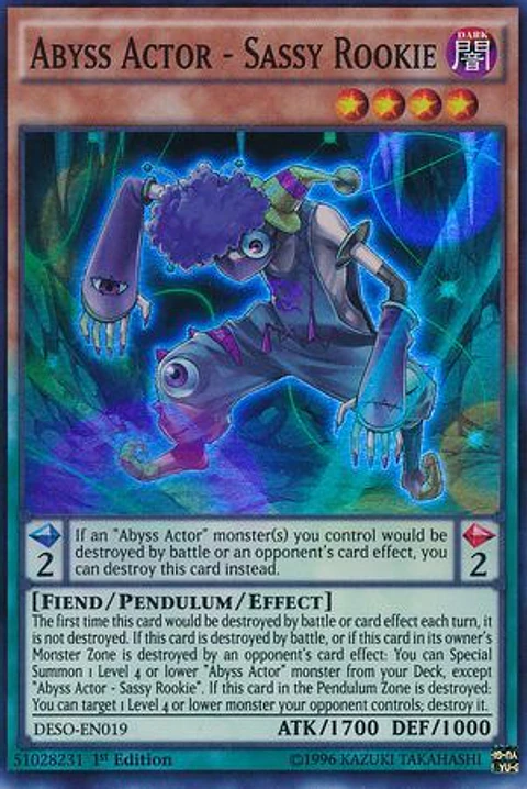 Abyss Actor - Sassy Rookie - DESO-EN019 - Super Rare 