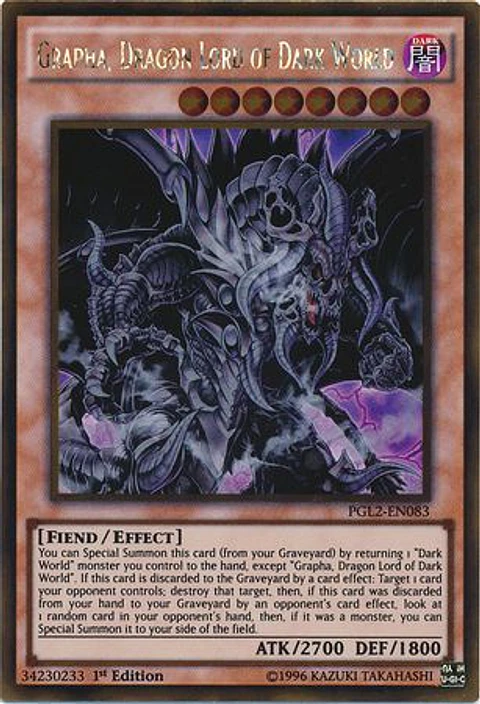 Grapha, Dragon Lord of Dark World - PGL2-EN083 - Gold Rare 