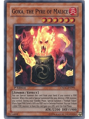 Goka, the Pyre of Malice - CSOC-EN095 - Super Rare