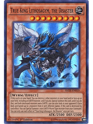 True King Lithosagym, the Disaster - RATE-EN019 - Super Rare 