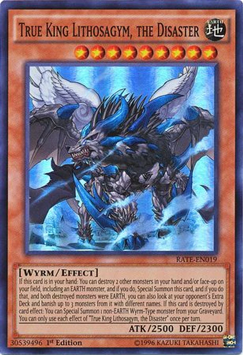 True King Lithosagym, the Disaster - RATE-EN019 - Super Rare 
