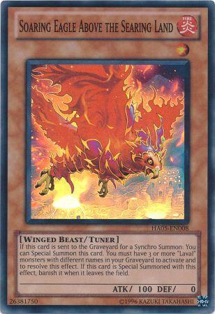 Soaring Eagle Above the Searing Land - HA05-EN008 - Super Rare 1