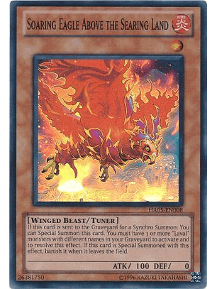 Soaring Eagle Above the Searing Land - HA05-EN008 - Super Rare