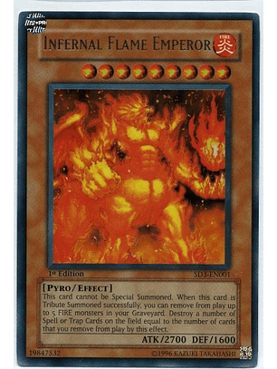 Infernal Flame Emperor - SD3-EN001 - Ultra Rare 