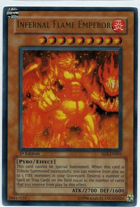 Infernal Flame Emperor - SD3-EN001 - Ultra Rare 