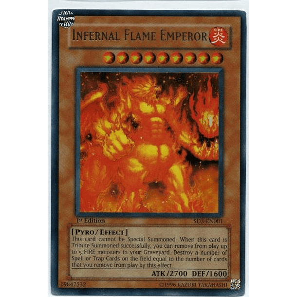 Infernal Flame Emperor - SD3-EN001 - Ultra Rare 