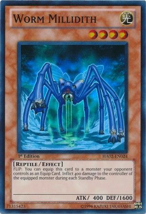 Worm Millidith - HA02-EN024 - Super Rare