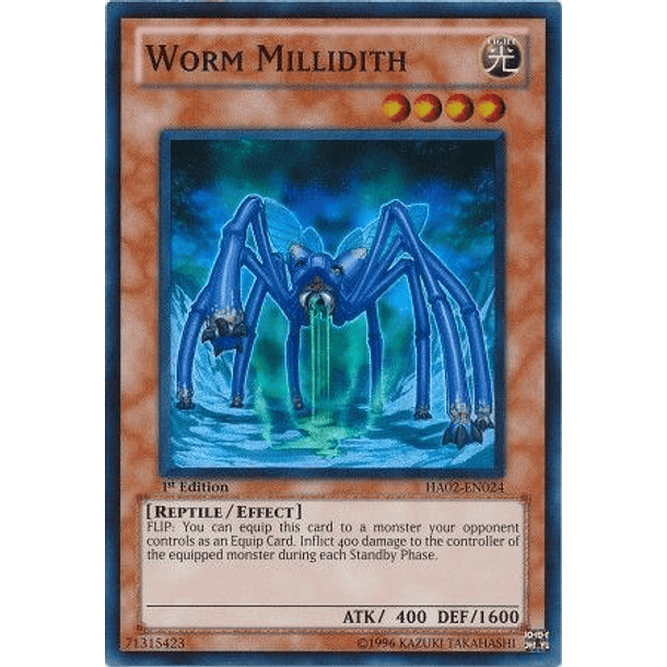 Worm Millidith - HA02-EN024 - Super Rare