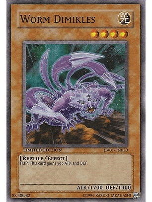 Worm Dimikles - Ha01-EN020 - Super Rare