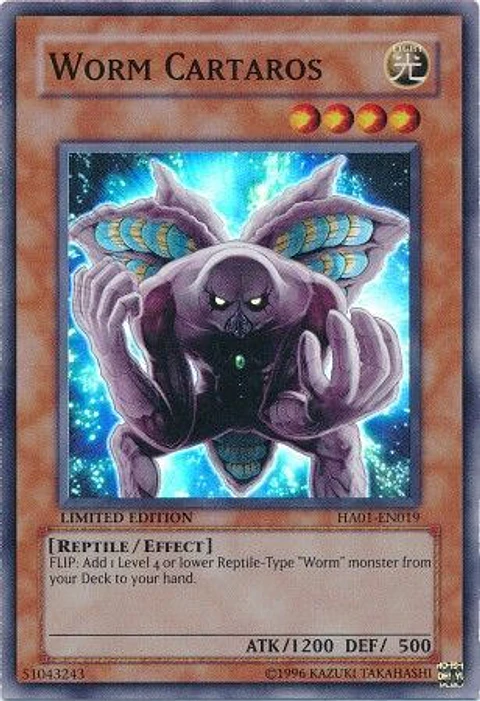 Worm Cartaros - HA01-EN019 - Super Rare