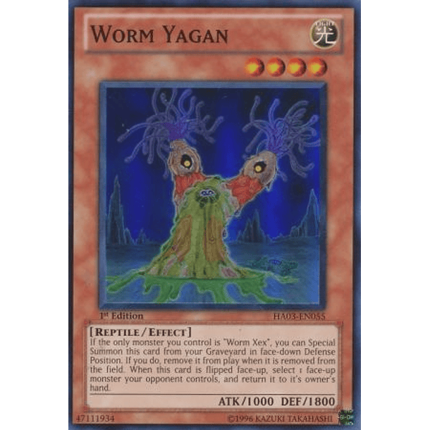 Worm Yagan - HA03-EN055 - Super Rare