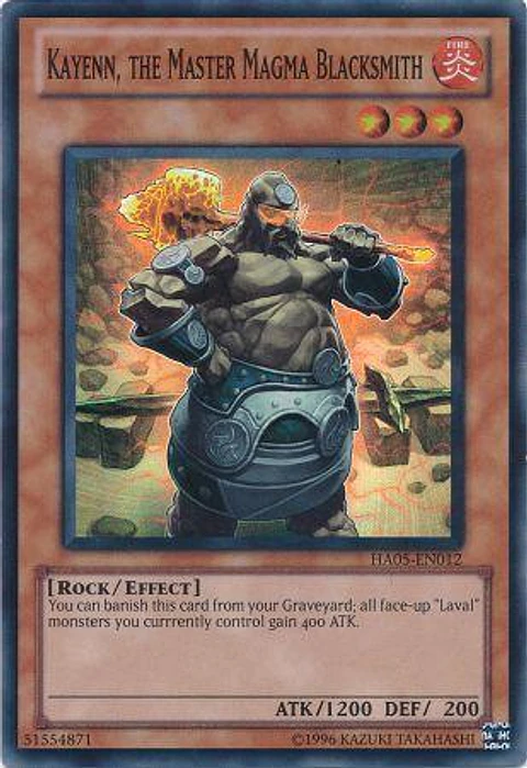 Kayenn, the Master Magma Blacksmith - HA05-EN012 - Super Rare