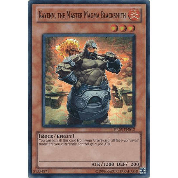 Kayenn, the Master Magma Blacksmith - HA05-EN012 - Super Rare