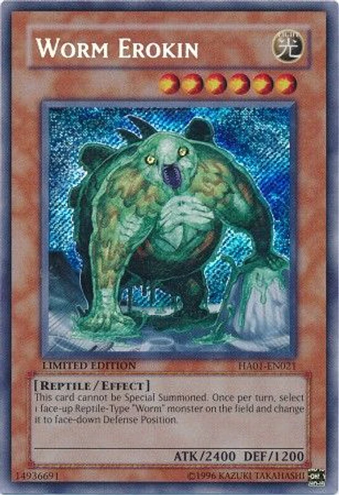Worm Erokin - HA01-EN021 - Secret Rare