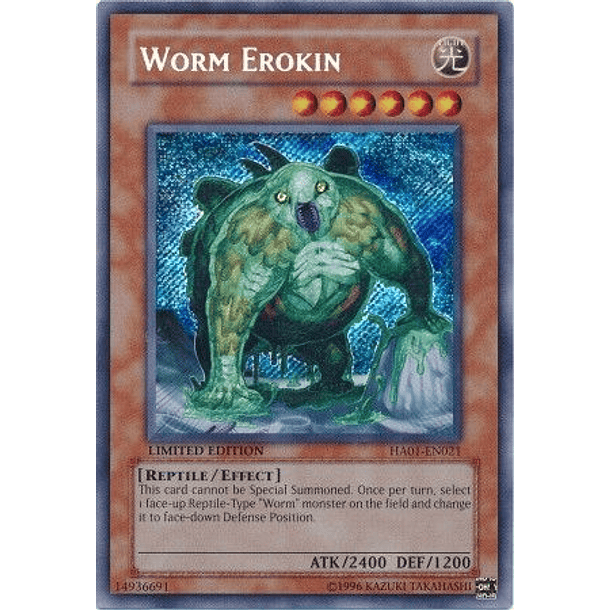 Worm Erokin - HA01-EN021 - Secret Rare