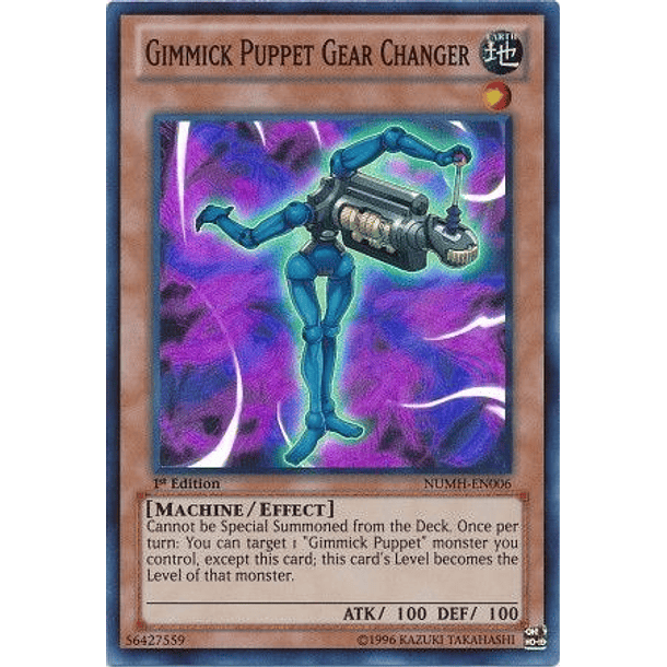 Gimmick Puppet Gear Changer - NUMH-EN006 - Super Rare 