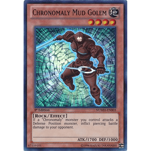 Chronomaly Mud Golem - NUMH-EN003 - Super Rare