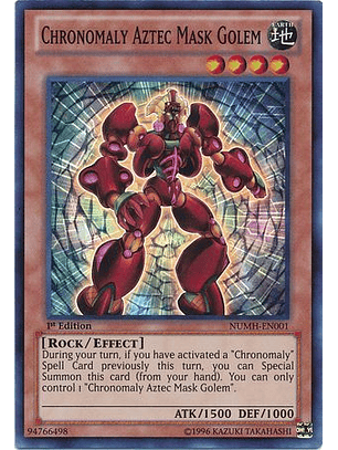 Chronomaly Aztec Mask Golem - NUMH-EN001 - Super Rare 