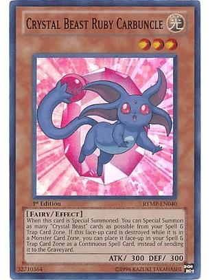 Crystal Beast Ruby Carbuncle - RYMP-EN040 - Super Rare