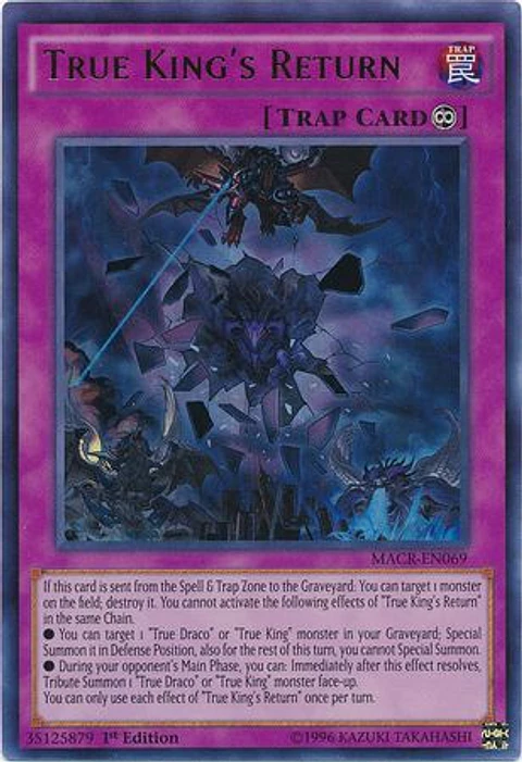 True King's Return - MACR-EN069 - Ultra Rare 