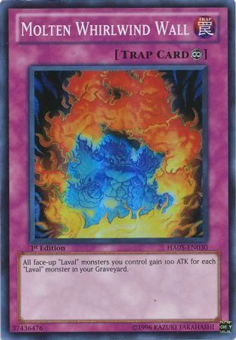 Molten Whirlwind Wall - HA05-EN030 - Super Rare 