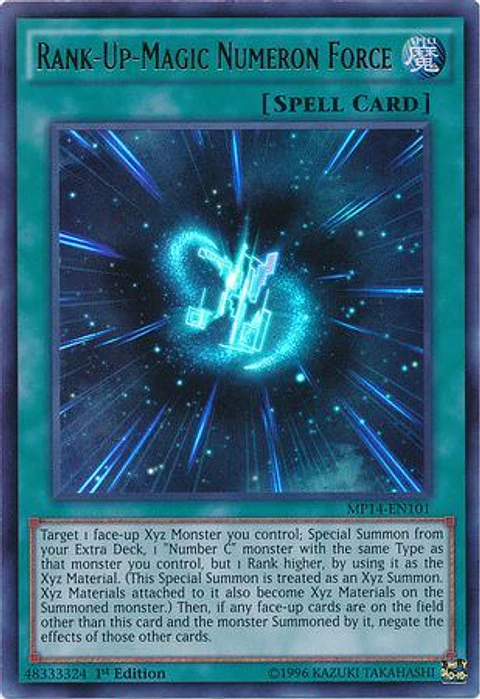 Rank-Up-Magic Numeron Force - MP14-EN101 - Ultra Rare