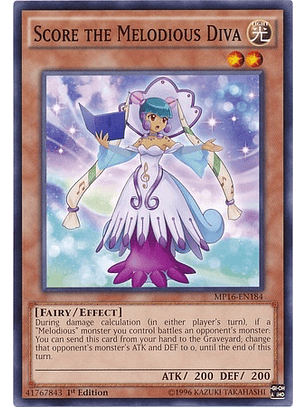 Score the Melodious Diva - MP16-EN184 - Common