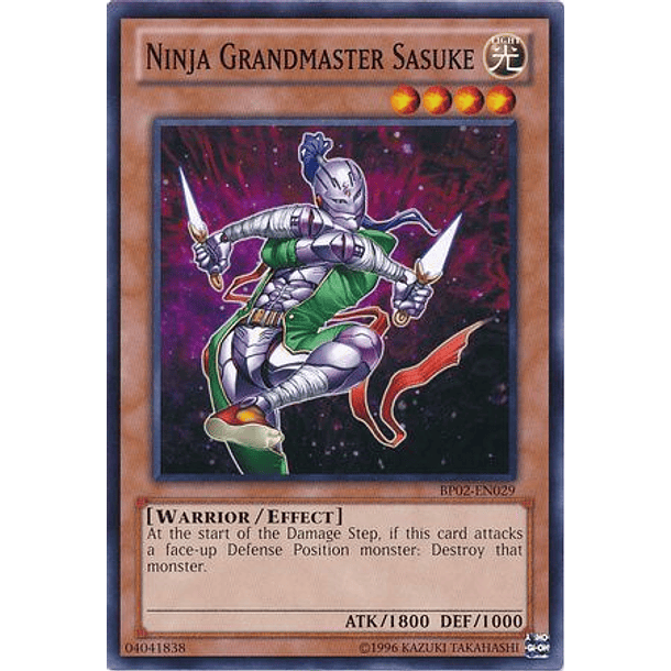 Ninja Grandmaster Sasuke - BP02-EN029 - Common